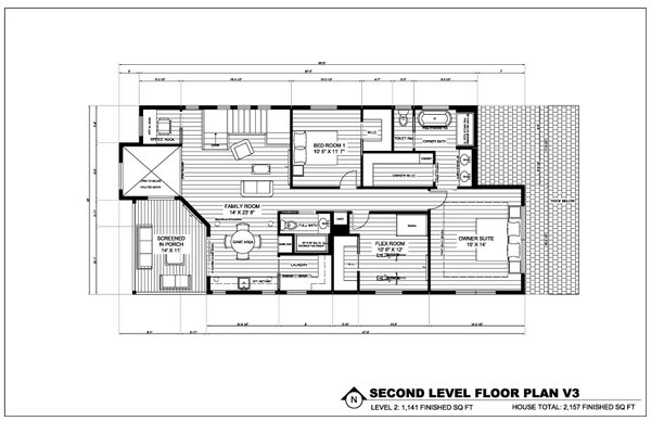 Modern Floor Plan - Upper Floor Plan #1075-20