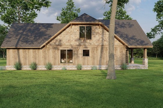 Exterior - Other Elevation for European House Plan #17-2256 - 4 bed, 2 bath