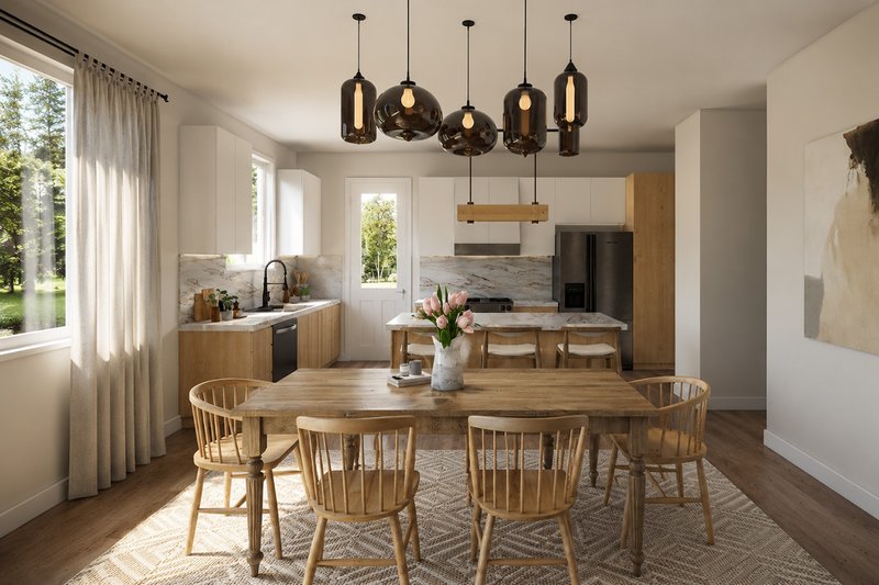 Dream House Plan - Interior - Dining Room for Traditional House Plan #124-1469 - 3 bed, 2 bath