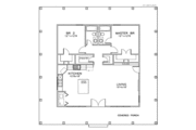 Southern Style House Plan - 2 Beds 2 Baths 1225 Sq/Ft Plan #8-139 
