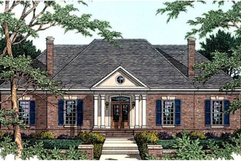 Home Plan - Southern Exterior - Front Elevation Plan #406-116