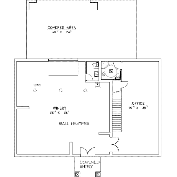 Architectural House Design - Traditional Floor Plan - Main Floor Plan #117-156