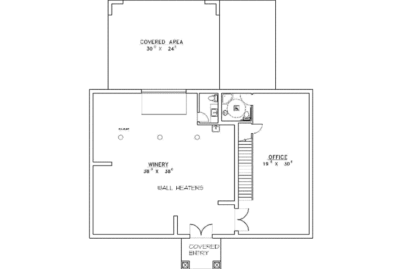 Dream House Plan - Floor Plan - Main Floor for Traditional House Plan #117-156, 3 bath