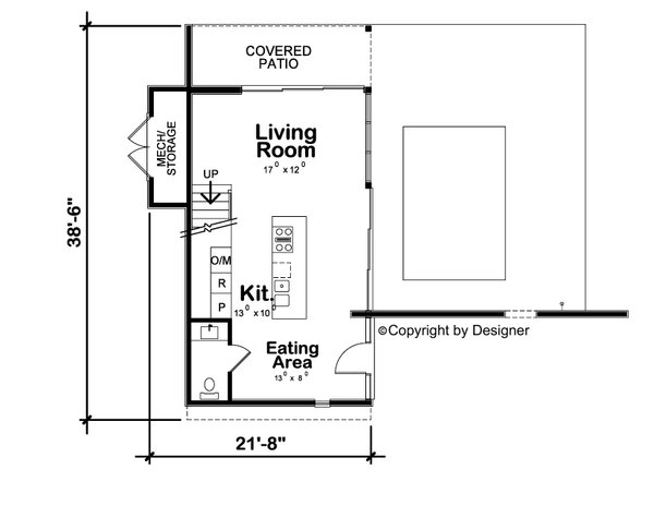 Architectural House Design - Modern Floor Plan - Main Floor Plan #20-2540