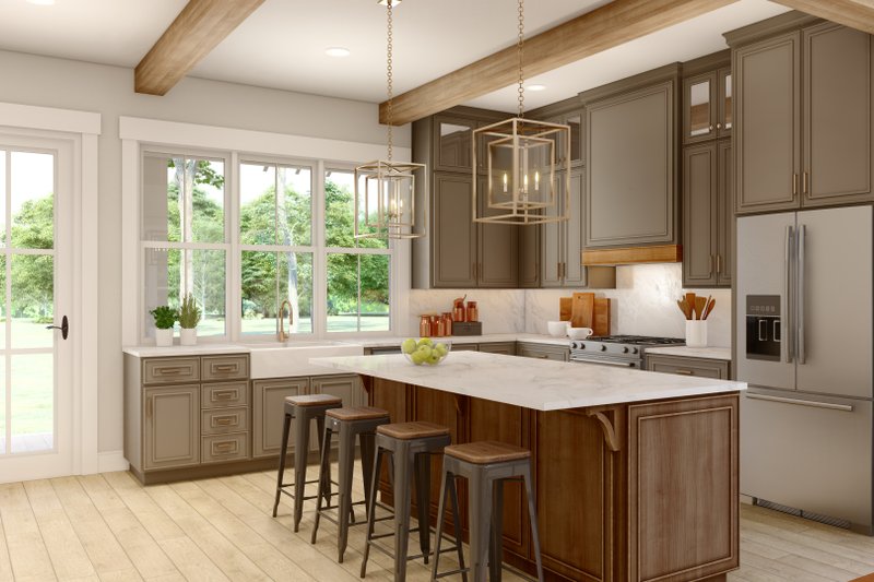 House Blueprint - Interior - Kitchen 1 for Farmhouse House Plan #430-282 - 2 bed, 2 bath
