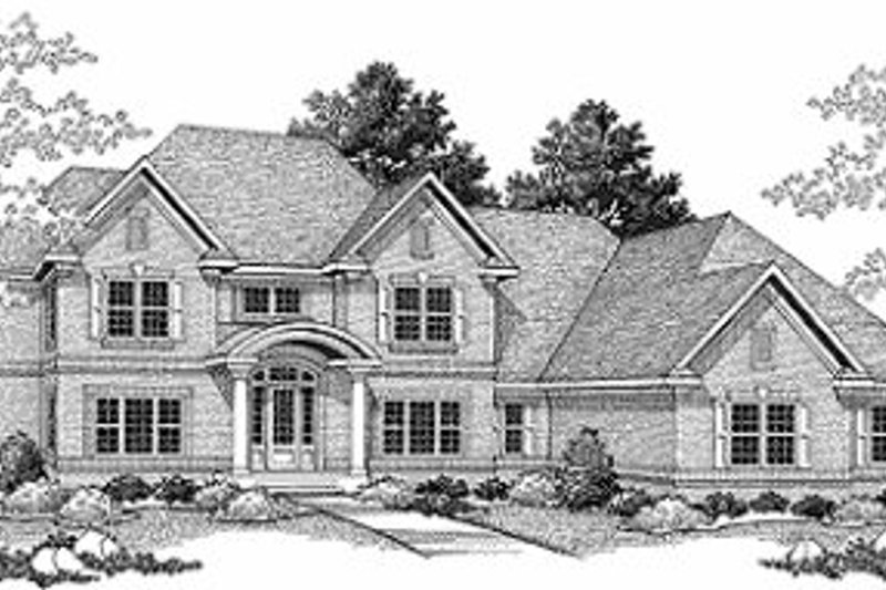 Traditional Style House Plan - 4 Beds 3.5 Baths 3443 Sq/Ft Plan #70-516