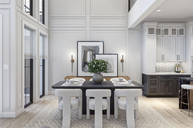 House Blueprint - Interior - Dining Room 1 for Modern House Plan #455-528 - 4 bed, 4.5 bath