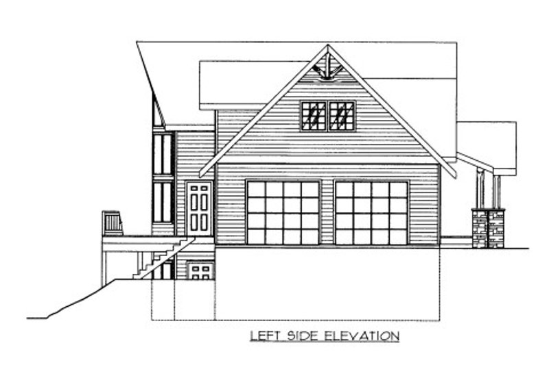 House Design - Exterior - Other Elevation 1 for Bungalow House Plan #117-705 - 3 bed, 2.5 bath