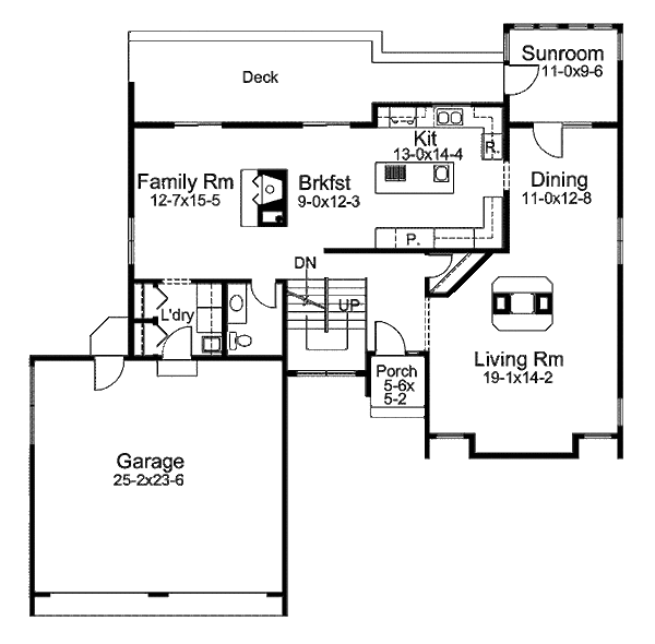 Floor Plan - Main Floor Plan #57-257