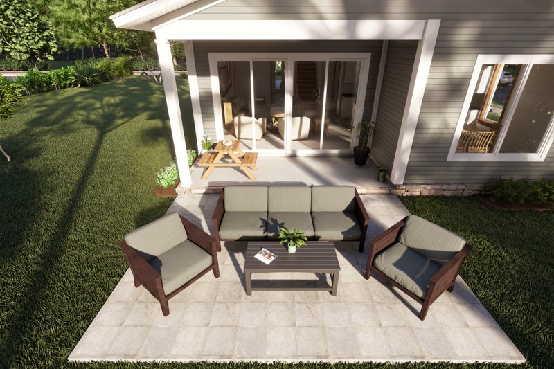 House Blueprint - Exterior - Other Elevation 5 for Modern House Plan #513-2219 - 3 bed, 2.5 bath