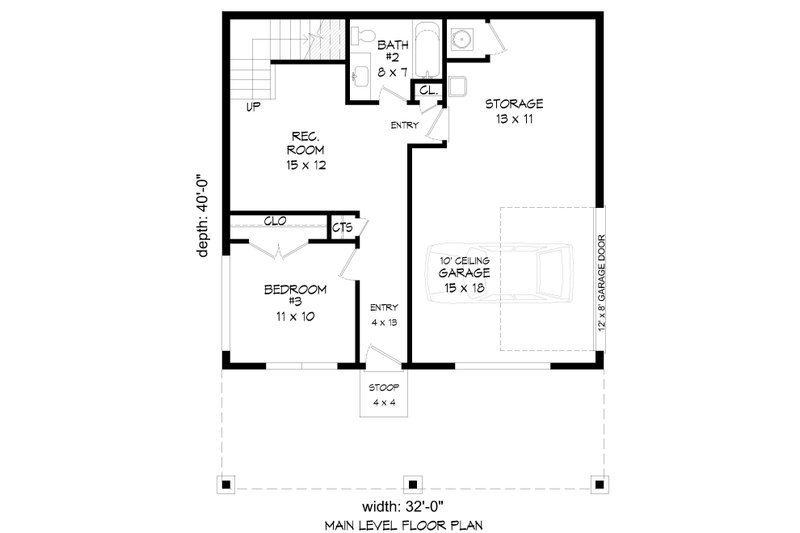 Dream House Plan - Floor Plan - Upper Floor for Contemporary House Plan #932-471 - 3 bed, 2 bath