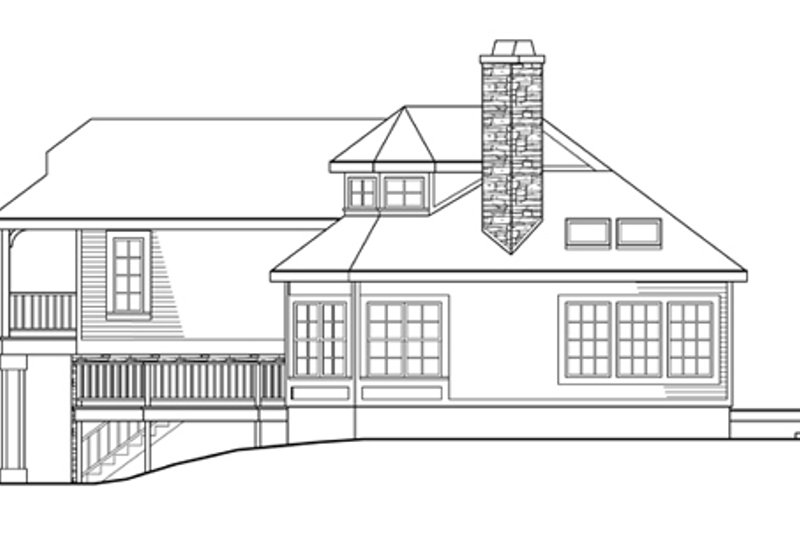 Home Plan - Exterior - Other Elevation 1 for Country House Plan #124-438 - 1 bed, 2 bath