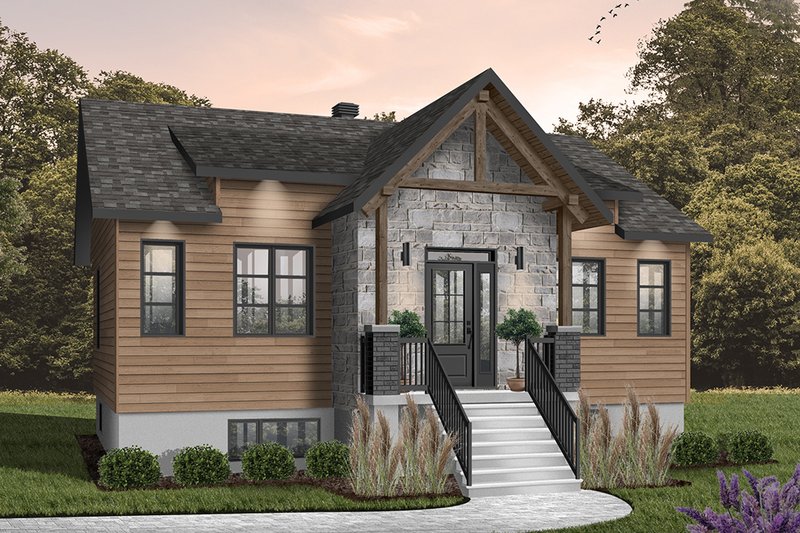 House Blueprint - Farmhouse Exterior - Front Elevation Plan #23-2716