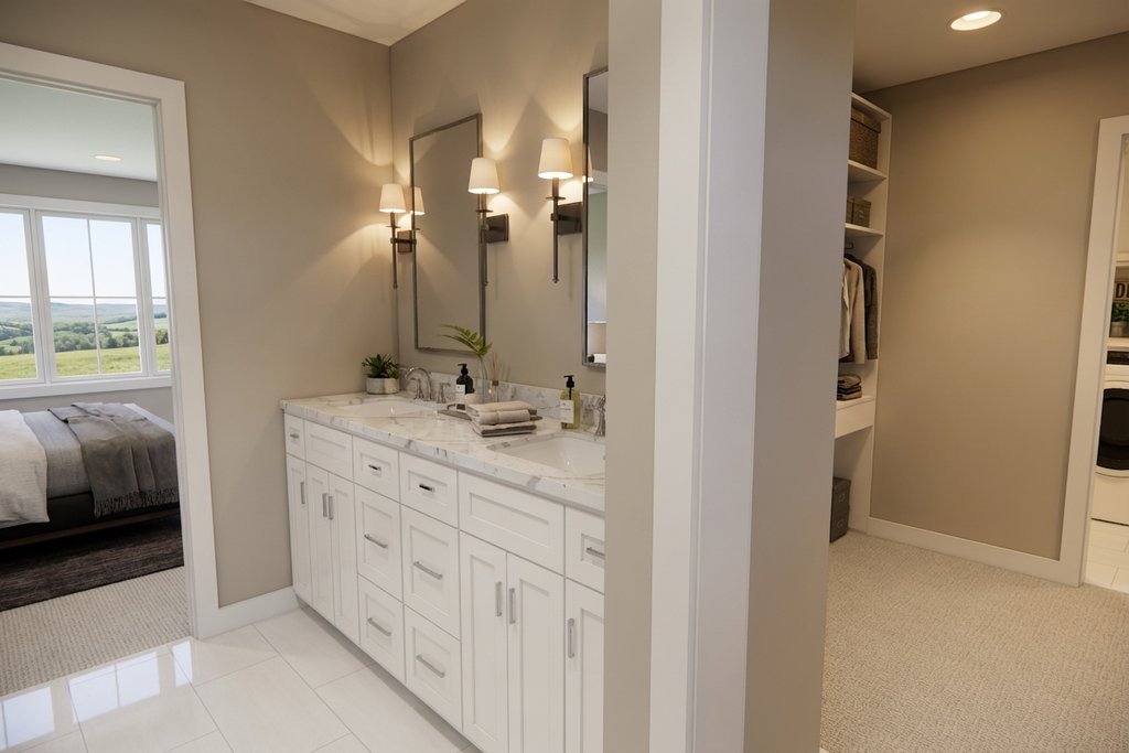 Interior - Master Bathroom for Farmhouse House Plan #51-1524 - 3 bed, 2.5 bath