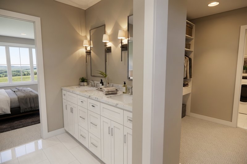 Home Plan - Interior - Master Bathroom for Farmhouse House Plan #51-1524 - 3 bed, 2.5 bath
