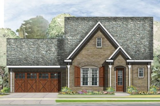 Exterior - Front Elevation for Traditional House Plan #424-278 - 3 bed, 2.5 bath