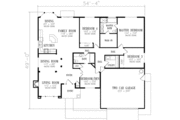 Adobe / Southwestern Style House Plan - 4 Beds 2 Baths 1808 Sq/Ft Plan #1-373 