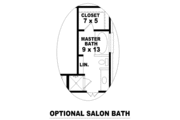 Cottage Style House Plan - 3 Beds 2 Baths 1276 Sq/Ft Plan #81-1384 