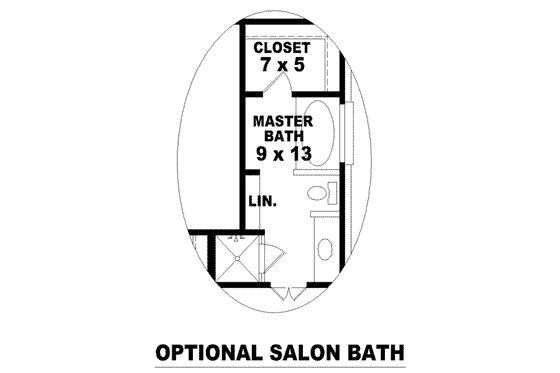 Floor Plan - Other Floor for Cottage House Plan #81-1384 - 3 bed, 2 bath