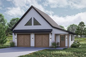 Modern Exterior - Front Elevation Plan #455-463