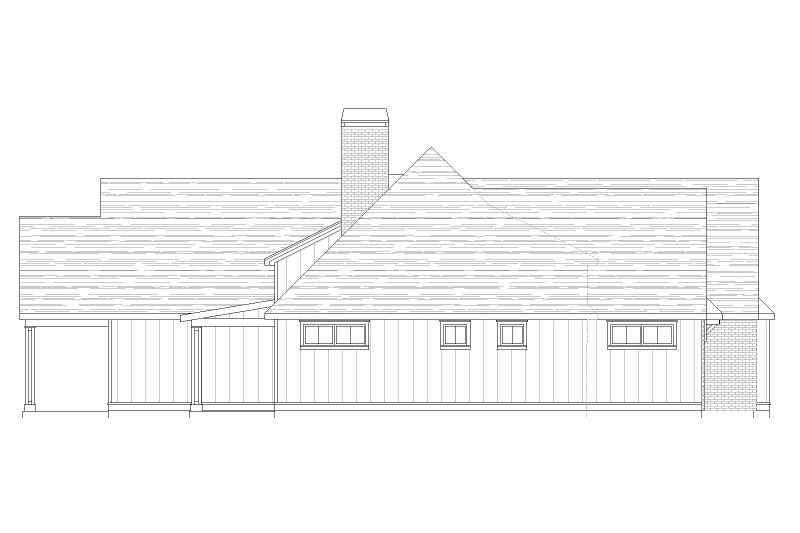 House Blueprint - Exterior - Other Elevation 1 for European House Plan #1105-17 - 3 bed, 2.5 bath