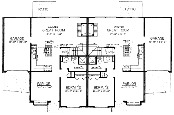 European Floor Plan - Main Floor Plan #303-422