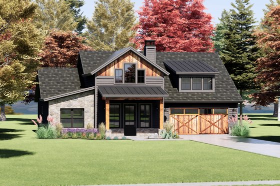 Exterior - Front Elevation 6 for Country House Plan #1096-111 - 3 bed, 2 bath