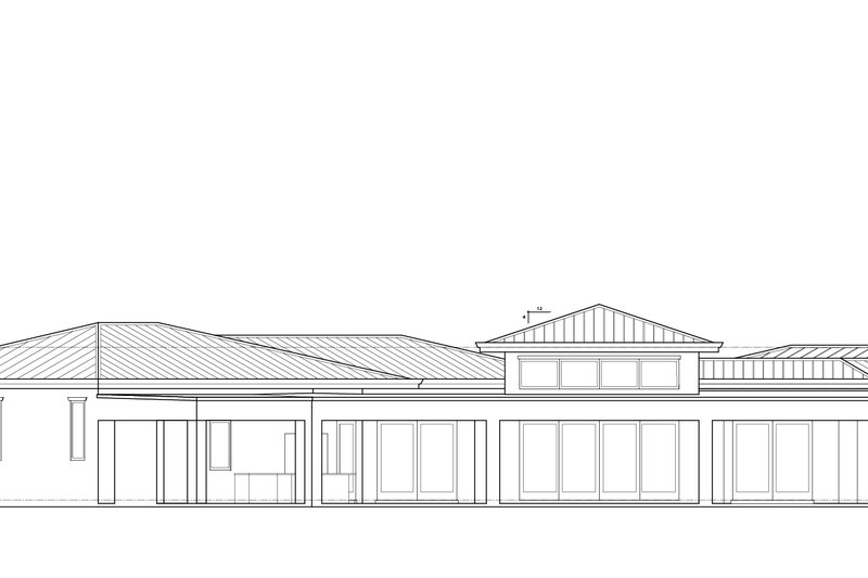 Architectural House Design - Exterior - Rear Elevation 1 for Contemporary House Plan #938-164 - 3 bed, 3.5 bath
