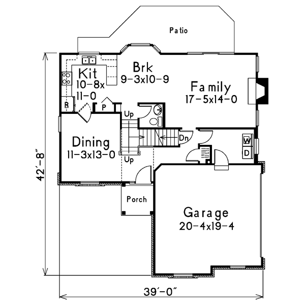 Home Plan - European Floor Plan - Main Floor Plan #57-166