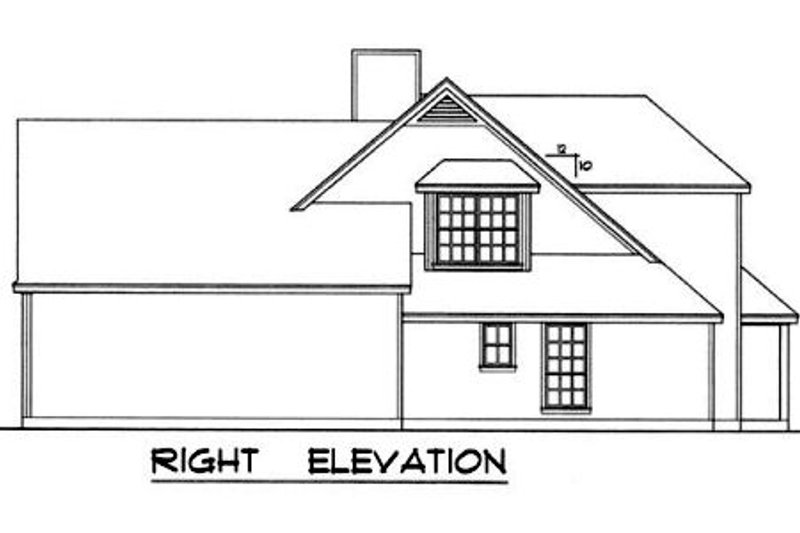 Home Plan - Exterior - Other Elevation 1 for Country House Plan #40-329 - 3 bed, 2.5 bath