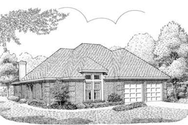 Home Plan - European Exterior - Front Elevation Plan #410-217