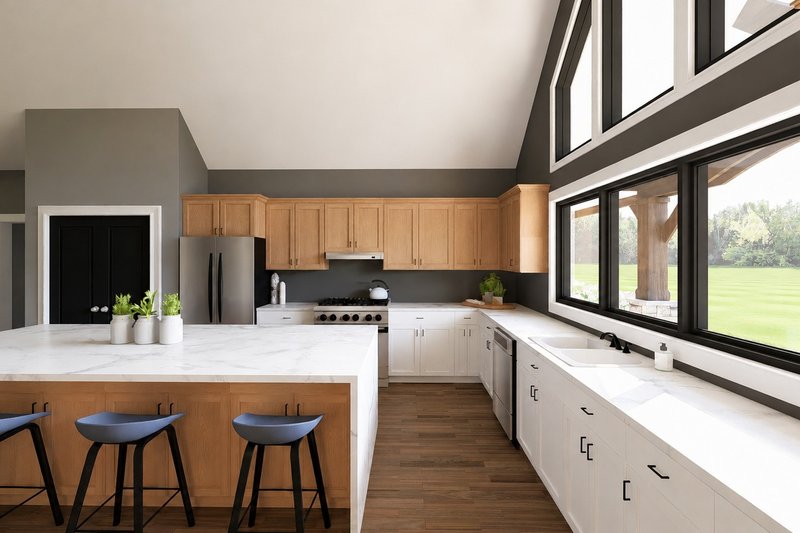 Architectural House Design - Interior - Kitchen for Ranch House Plan #1064-510 - 4 bed, 3 bath