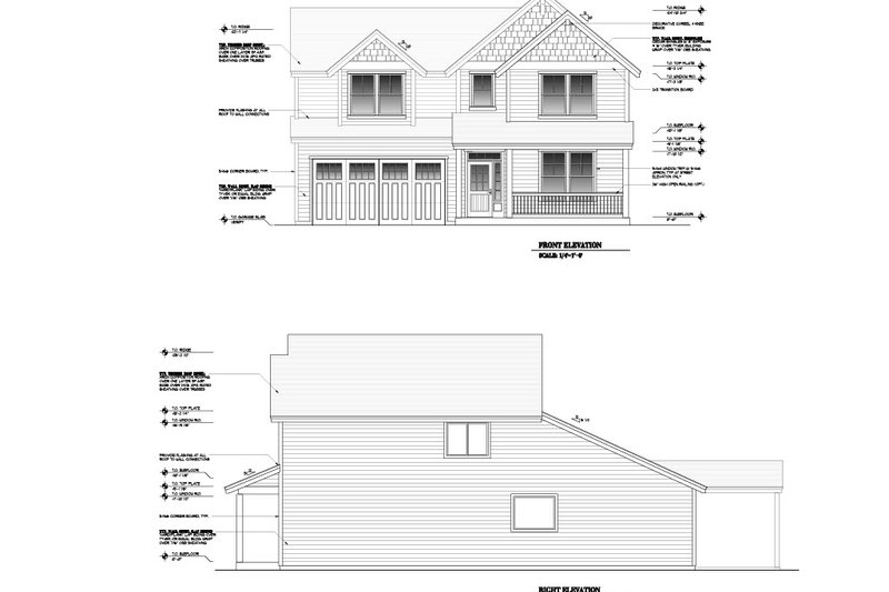 Architectural House Design - Exterior - Other Elevation for Craftsman House Plan #53-699 - 5 bed, 2.5 bath