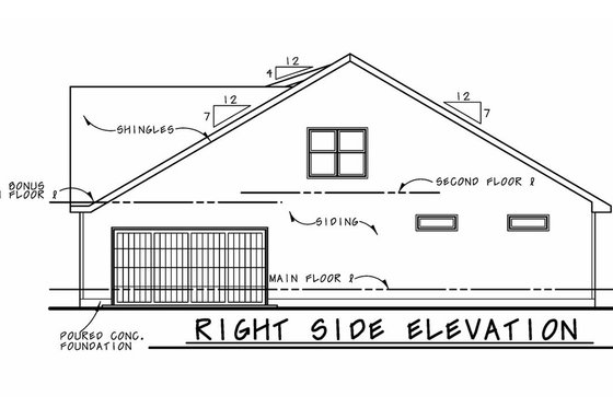 Exterior - Other Elevation 1 for Farmhouse House Plan #20-2411 - 4 bed, 3.5 bath