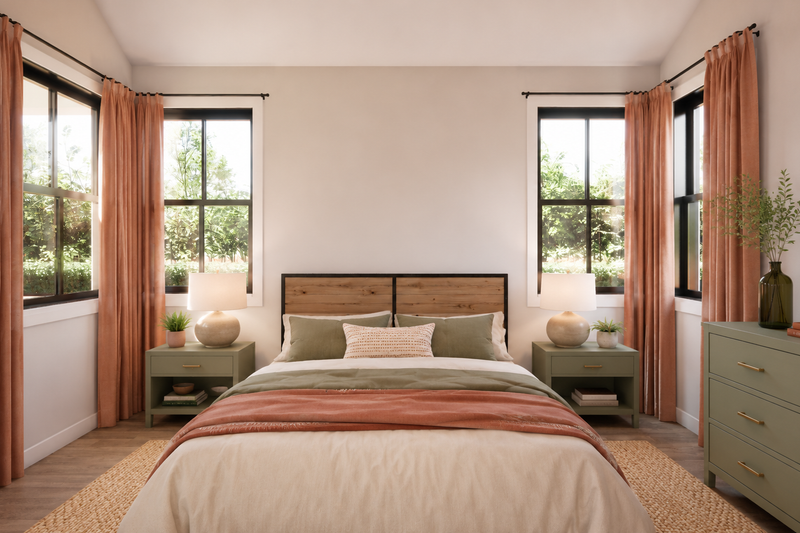 Home Plan - Interior - Master Bedroom for Farmhouse House Plan #48-1229 - 3 bed, 2 bath