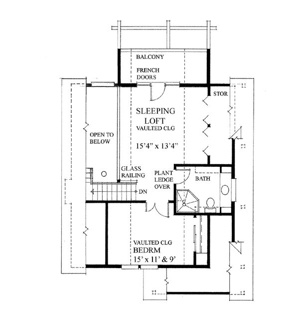 Home Plan - Cottage Floor Plan - Upper Floor Plan #118-169