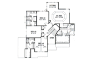European Style House Plan - 4 Beds 3.5 Baths 3249 Sq/Ft Plan #67-575 