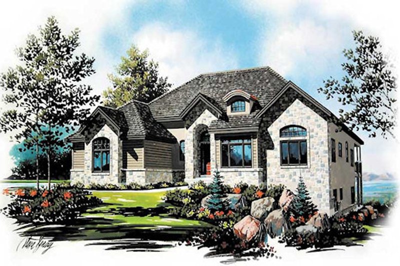 Dream House Plan - European Exterior - Front Elevation Plan #5-149