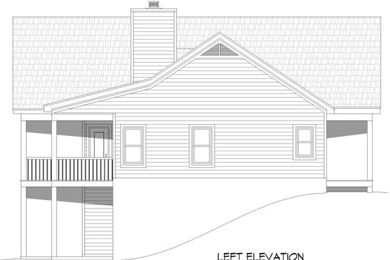 Exterior - Other Elevation for Southern House Plan #932-860 - 3 bed, 3.5 bath