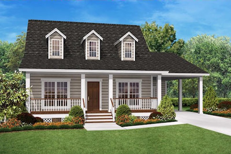 Country Style House  Plan  2 Beds 2 Baths 900  Sq  Ft  Plan  
