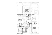 European Style House Plan - 4 Beds 4.5 Baths 4007 Sq/Ft Plan #411-576 