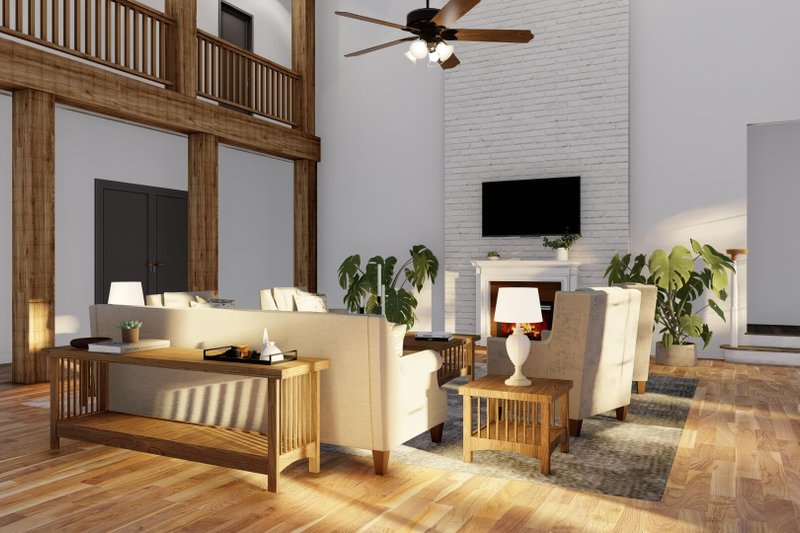 House Design - Interior - Family Room for Farmhouse House Plan #923-429 - 5 bed, 6.5 bath