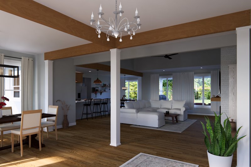Home Plan - Interior - Family Room 4 for Farmhouse House Plan #513-2172 - 3 bed, 4 bath