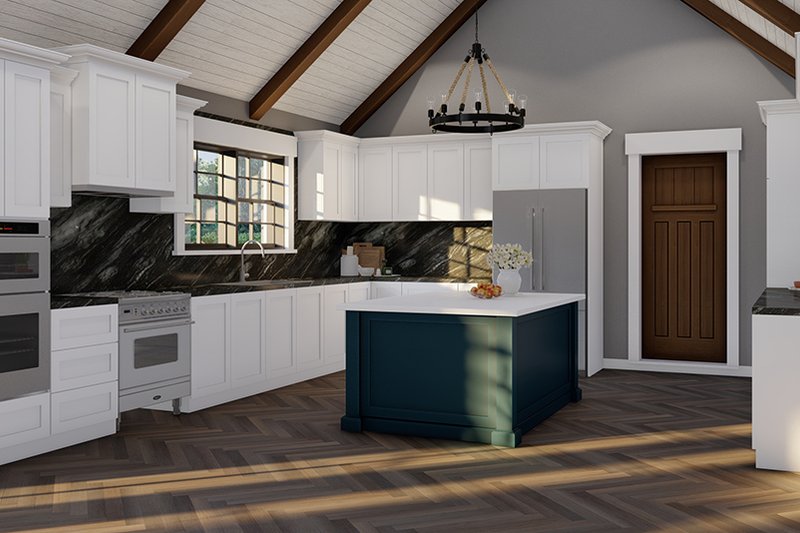 Home Plan - Interior - Kitchen 2 for Craftsman House Plan #923-305 - 2 bed, 2 bath