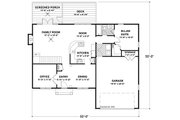 Colonial Style House Plan - 4 Beds 3 Baths 2097 Sq/Ft Plan #56-244 