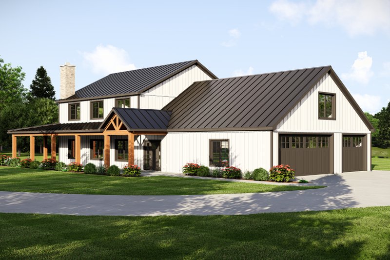 House Blueprint - Barndominium Exterior - Other Elevation Plan #1064-313