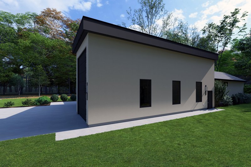 House Blueprint - Exterior - Other Elevation 1 for Contemporary House Plan #1111-11 - 4 bed, 2.5 bath