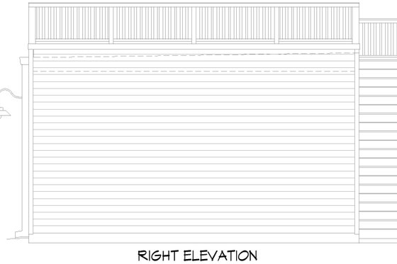 Exterior - Other Elevation for Colonial House Plan #932-1092, 0 bath