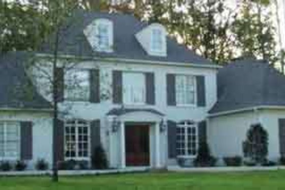 Exterior - Front Elevation for European House Plan #81-614 - 5 bed, 4 bath