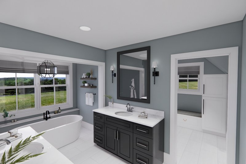 Dream House Plan - Interior - Master Bathroom for Farmhouse House Plan #51-1564 - 4 bed, 3.5 bath
